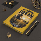 Soccer Journal — "Chasing the Dream" Motivational Hardcover Notebook (Custom Name & Number)
