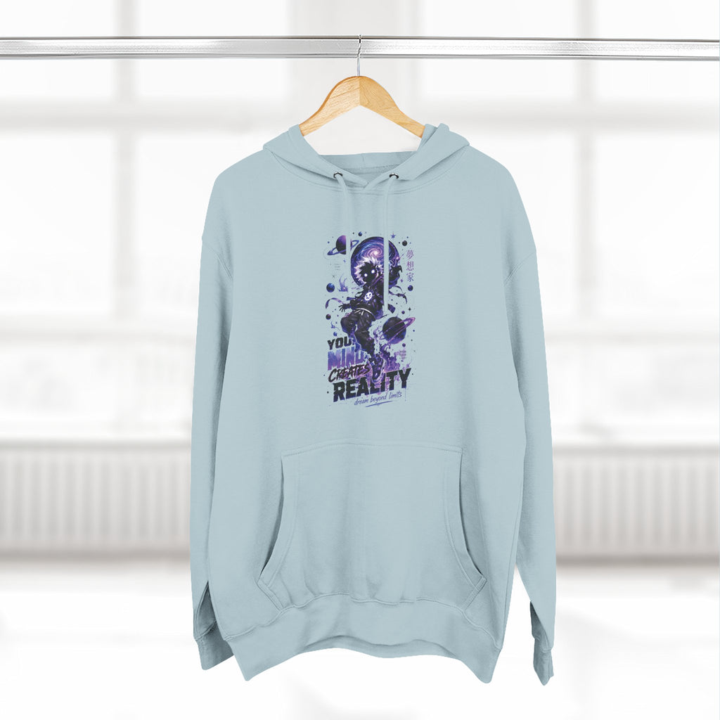 Galaxy Skate Hoodie — "You’re Not High, You’re Reality" Graphic Pullover