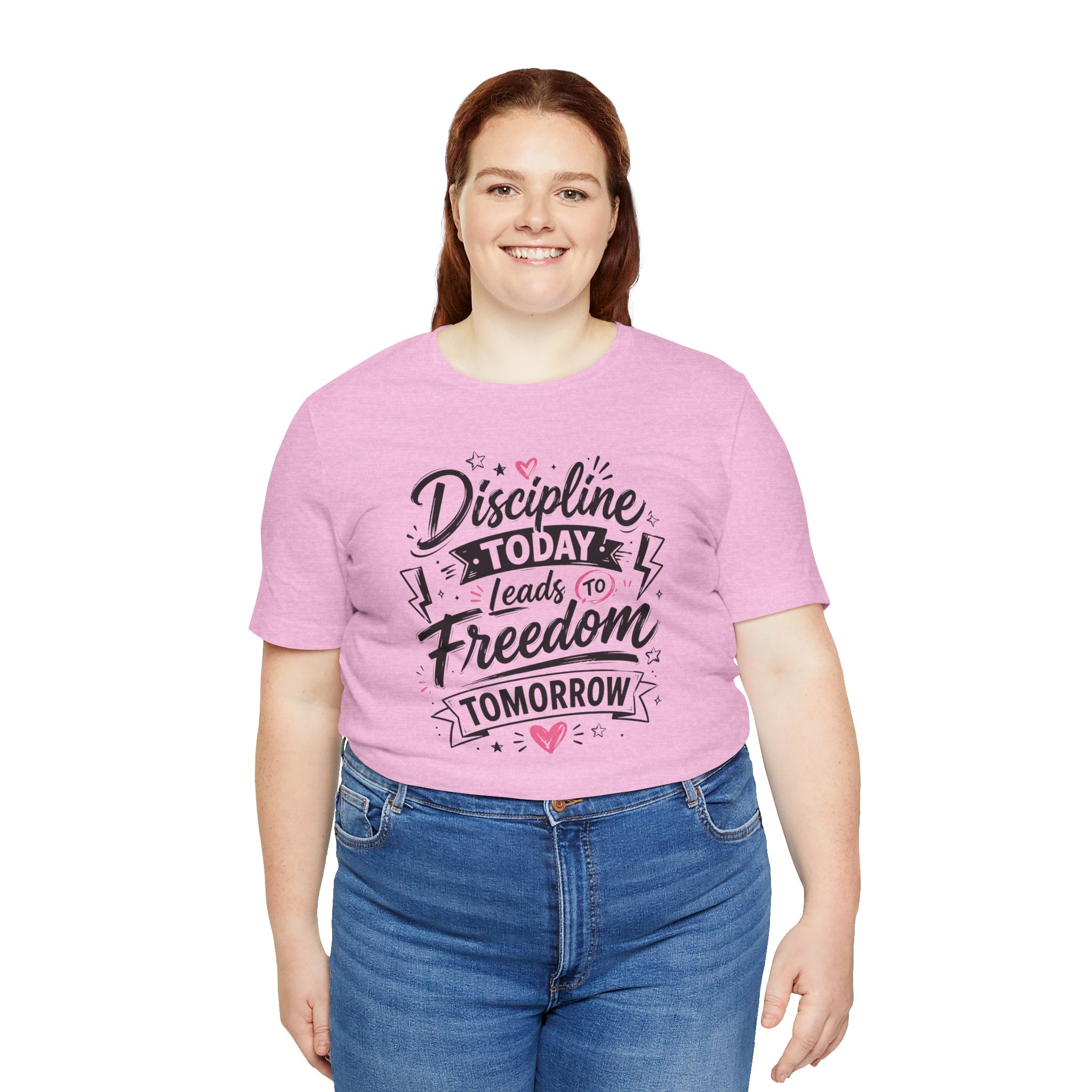 Discipline Today Leads to Freedom Tomorrow Tee — Motivational Fitness T-Shirt