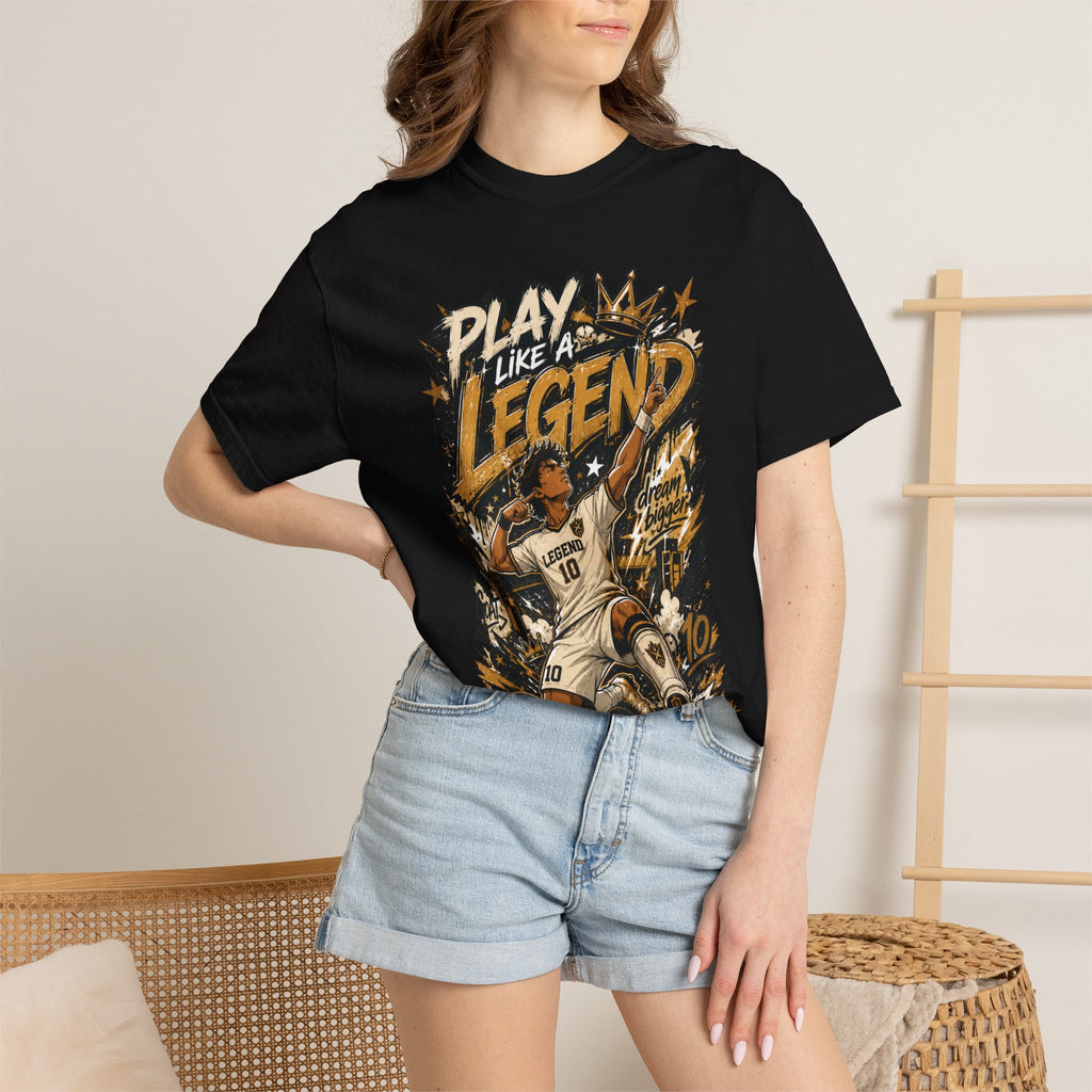 Play Like a Legend Soccer T-Shirt — Vintage Goal Celebration Graphic Tee