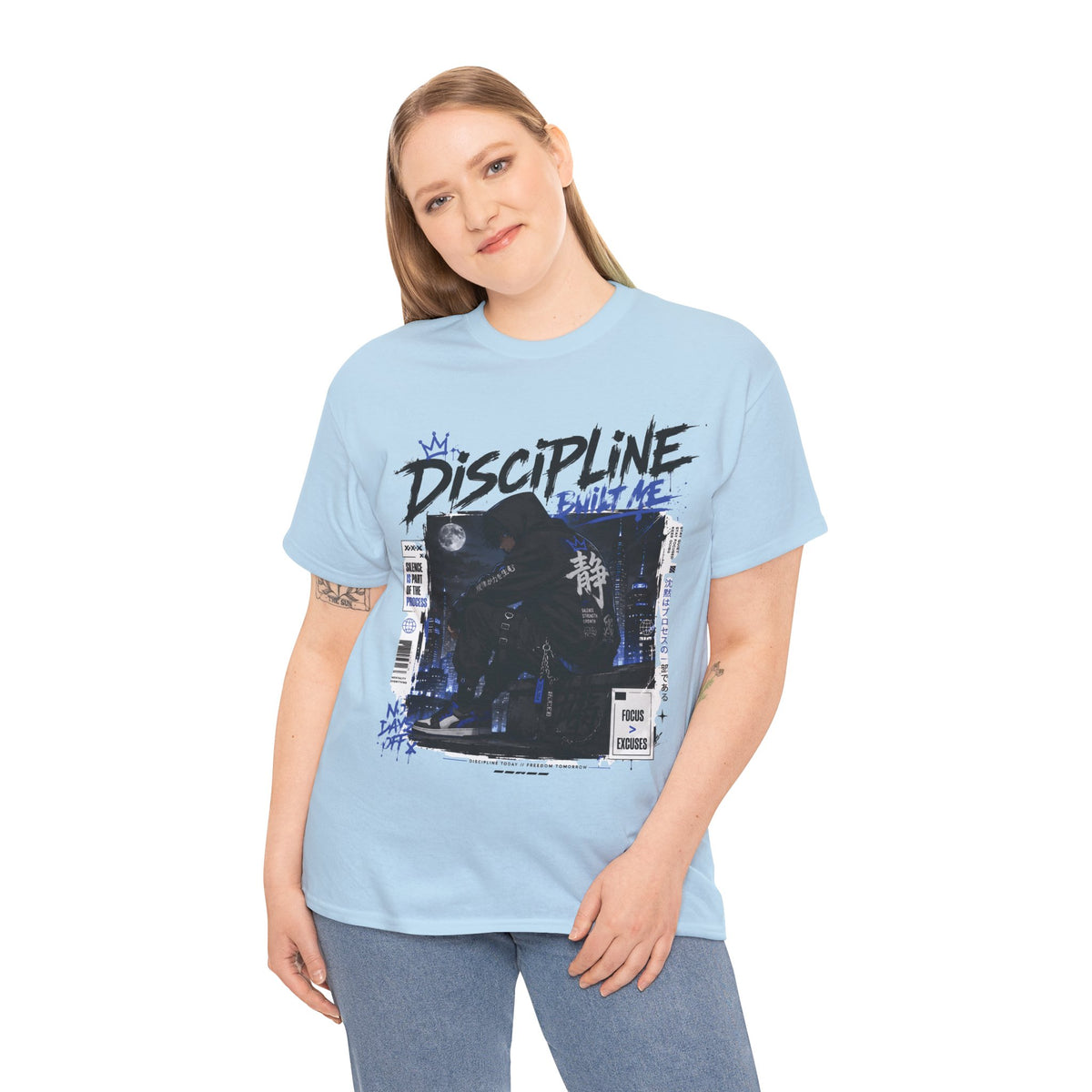Discipline Built Me Anime Streetwear T Shirt