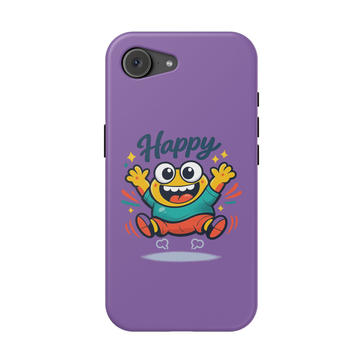 Happy Monster Magnetic Protective Phone Case Purple