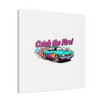 Retro Racing Car Canvas Wall Art – Vintage Dragster Design