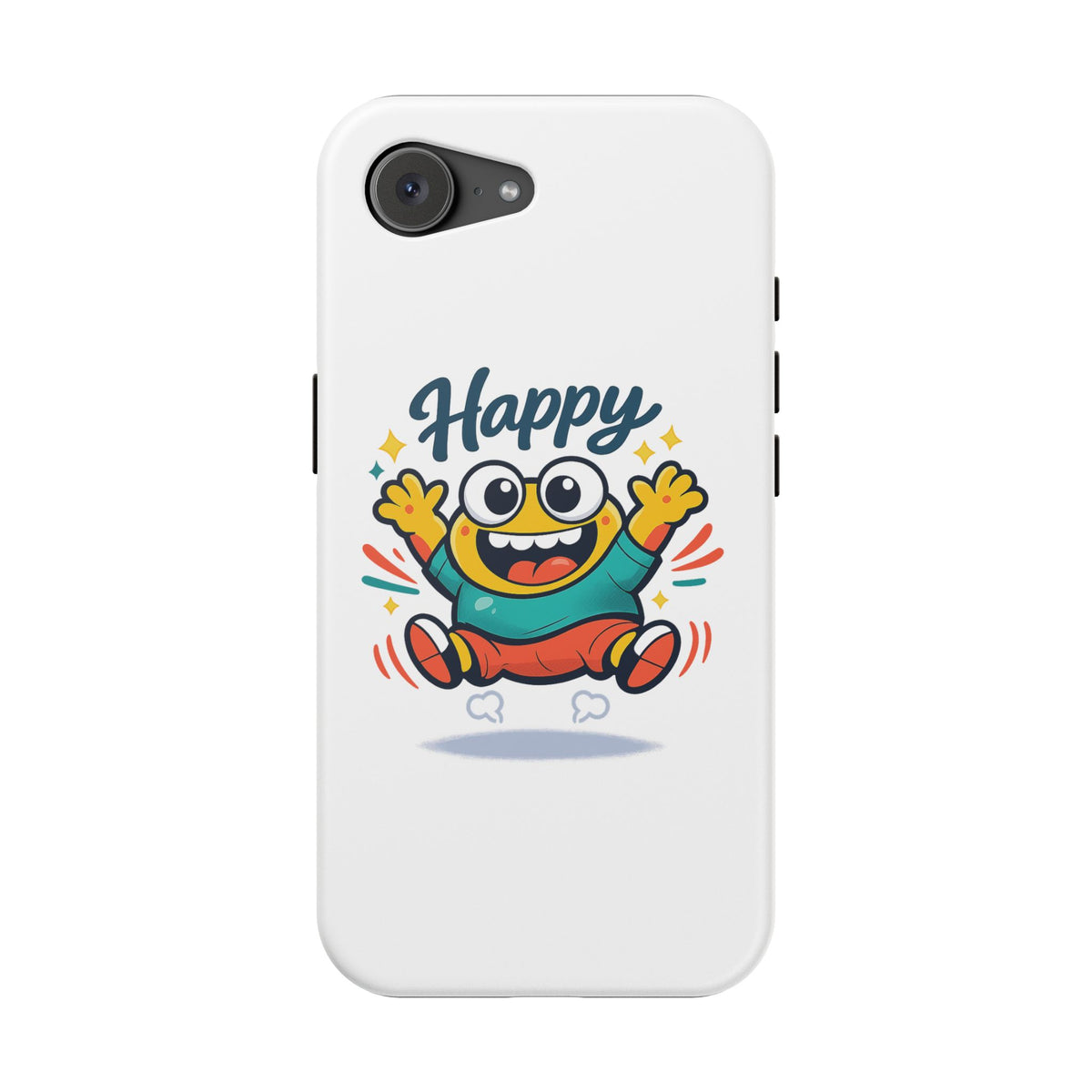 Happy Monster Magnetic Protective Phone Case White