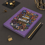 One Game One World Hardcover Journal — Personalized Soccer Notebook (Custom Name & Number)