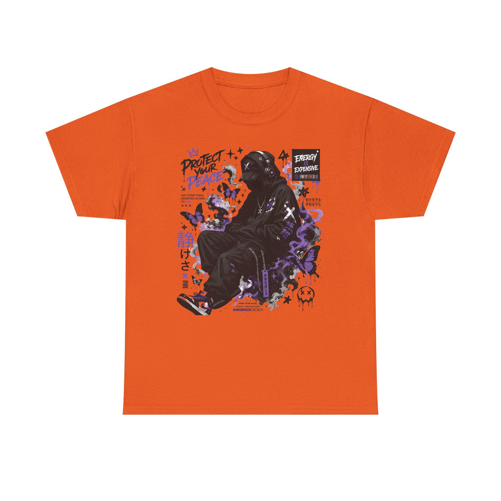 Peacekeeper Anime Graphic Tee — Purple Aesthetic Streetwear