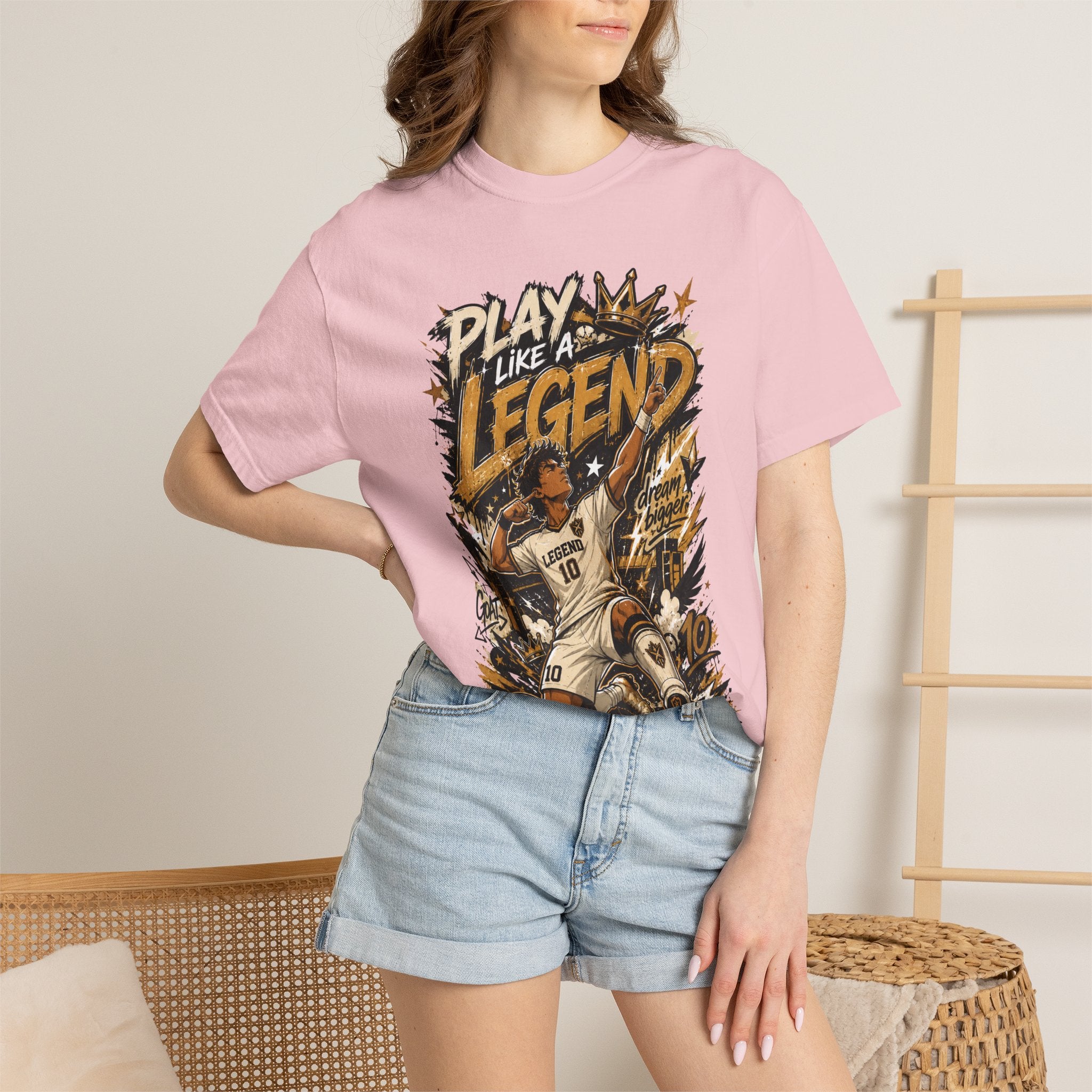 Play Like a Legend Soccer T-Shirt — Vintage Goal Celebration Graphic Tee