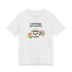 Caffeine and Kindness Tee | office humor, coffee fuel
