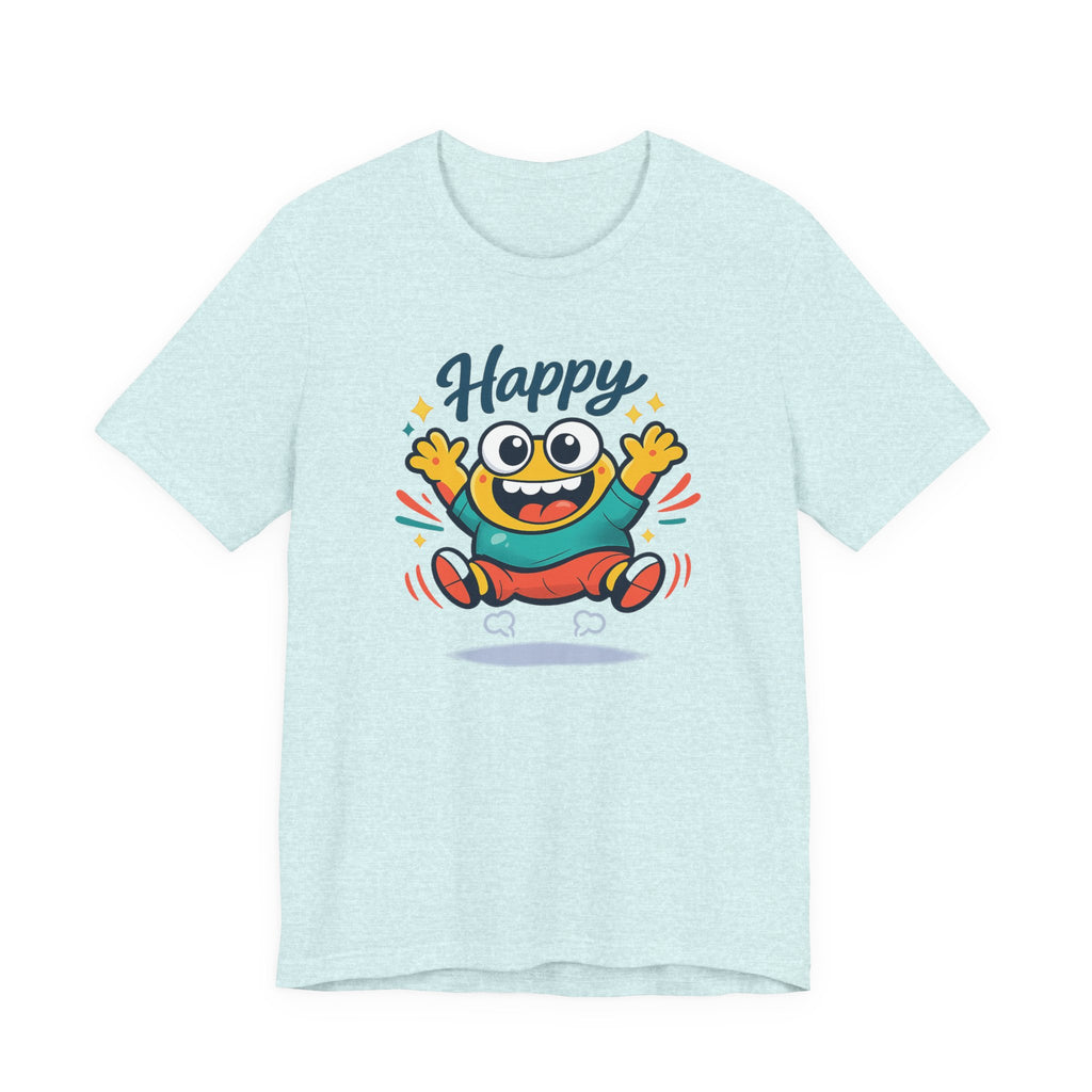 Happy Mood Blob Tee | kawaii minimal, thick outline emoji cartoon
