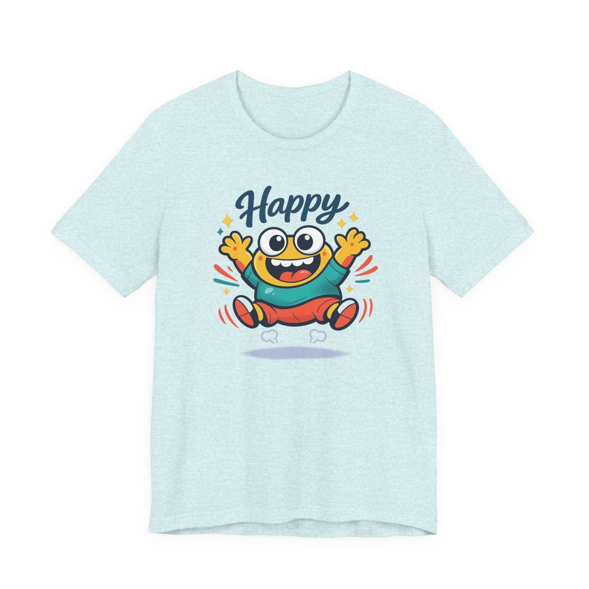 Happy Mood Blob Tee | kawaii minimal, thick outline emoji cartoon