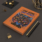 One Game One World Hardcover Journal — Customizable Soccer Fan Notebook (Your Name & Number)