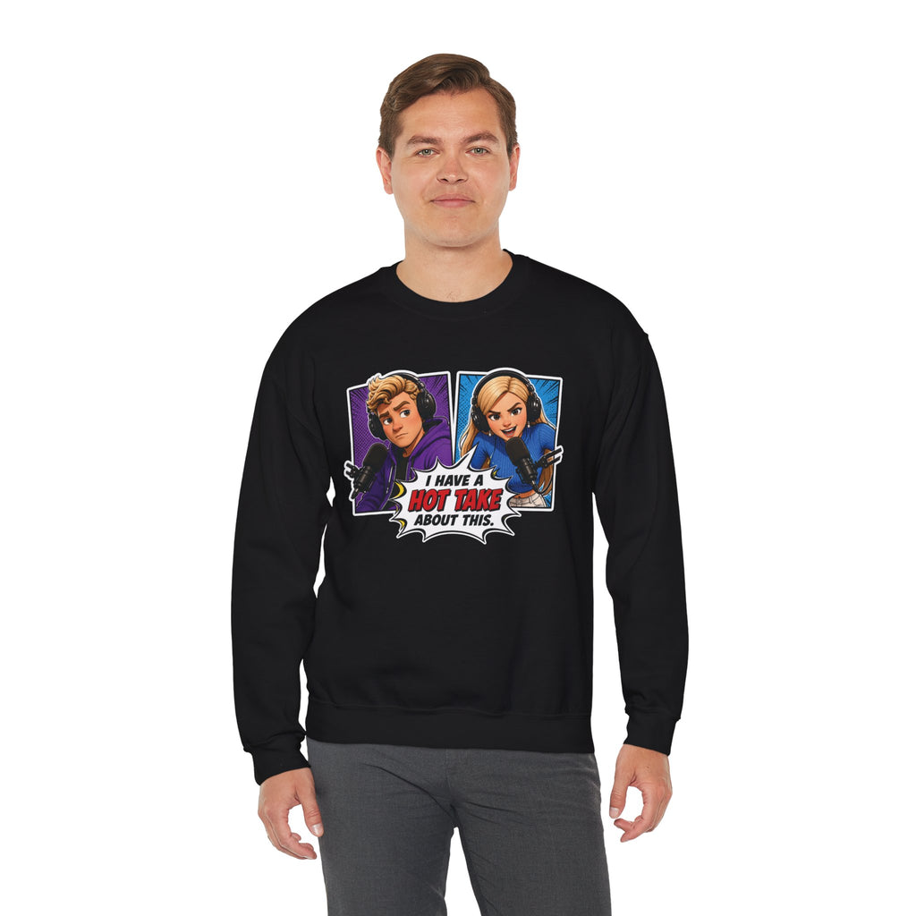 Hot Take Central I Have a Hot Take About This Pop Art Crewneck Sweatshirt