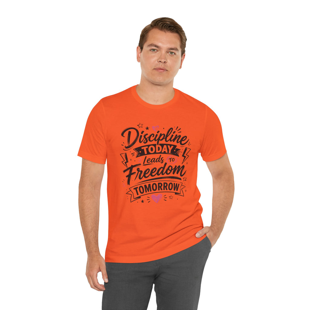 Discipline Today Leads to Freedom Tomorrow Motivational T Shirt
