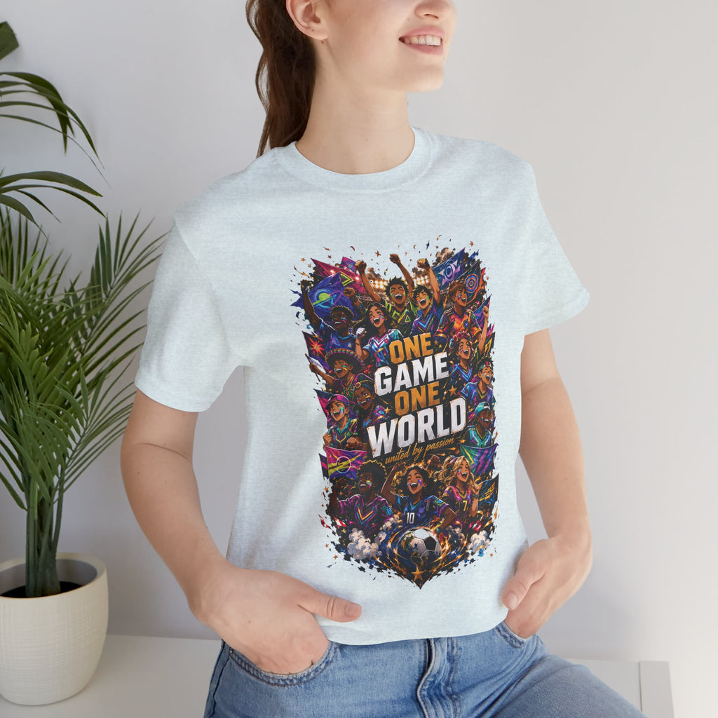 T-Shirt — 'One Game One World' Gamer Graphic Tee