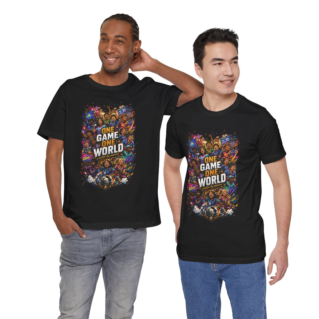 T-Shirt — 'One Game One World' Gamer Graphic Tee