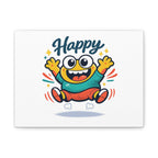 Happy Blob Cartoon Canvas | Bold Cartoon, Thick Outline, Kawaii Minimal