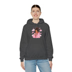 Cute Pink Heart Girl Hoodie — Cozy Graphic Sweatshirt