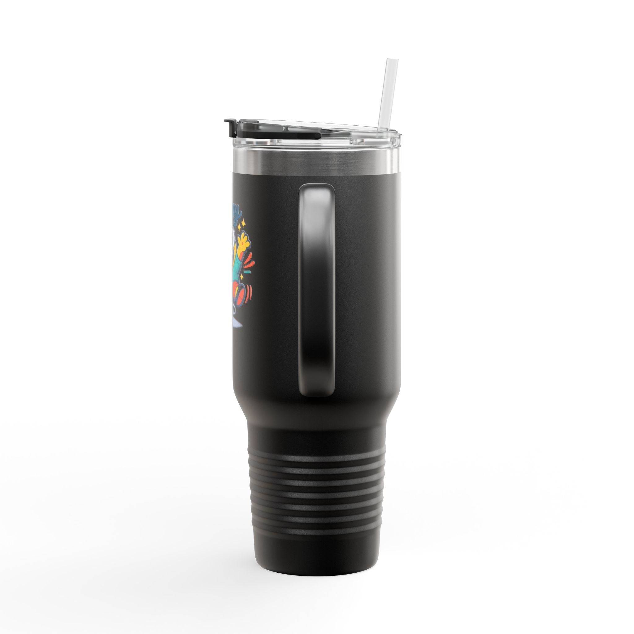 Happy Monster 40oz Insulated Travel Mug