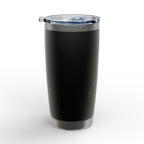 20oz Engraved Tumbler — Cute Girl Drinking Coffee Sketch