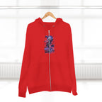 Dream Beyond Limits Zip Hoodie — Gothic Purple Graphic Zip-Up