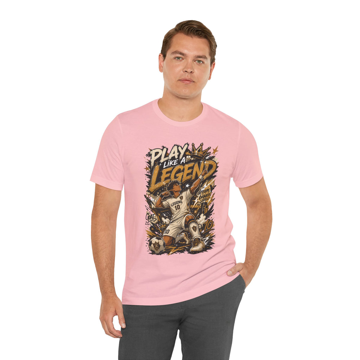 Play Like a Legend Soccer Graphic T Shirt