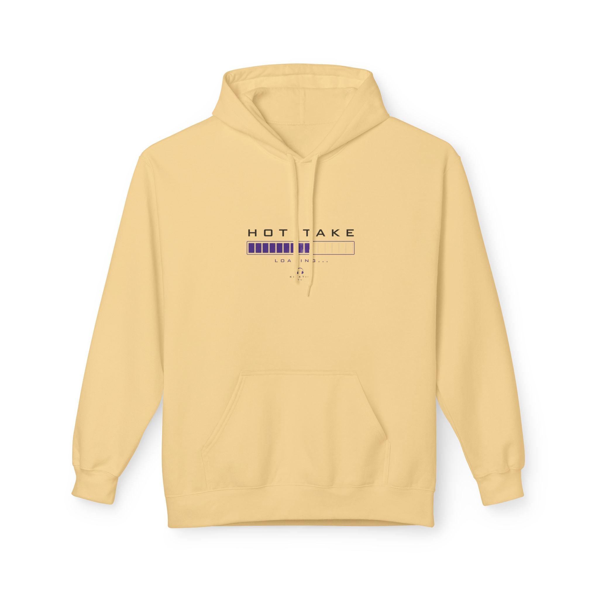 HOT TAKE Loading Hoodie — Minimalist Graphic Pullover