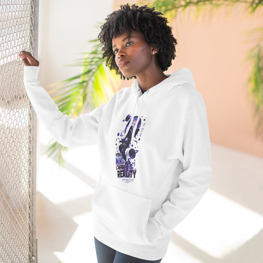 Galaxy Skate Hoodie — "You’re Not High, You’re Reality" Graphic Pullover