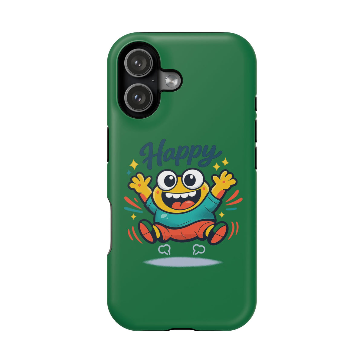 Happy Monster Magnetic Protective Phone Case Green
