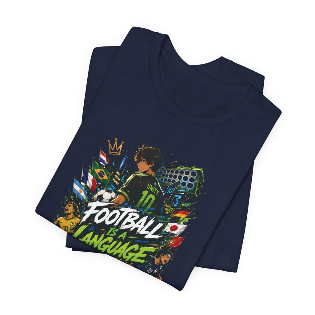 Football Language Graphic Tee — Soccer Fan Jersey Shirt