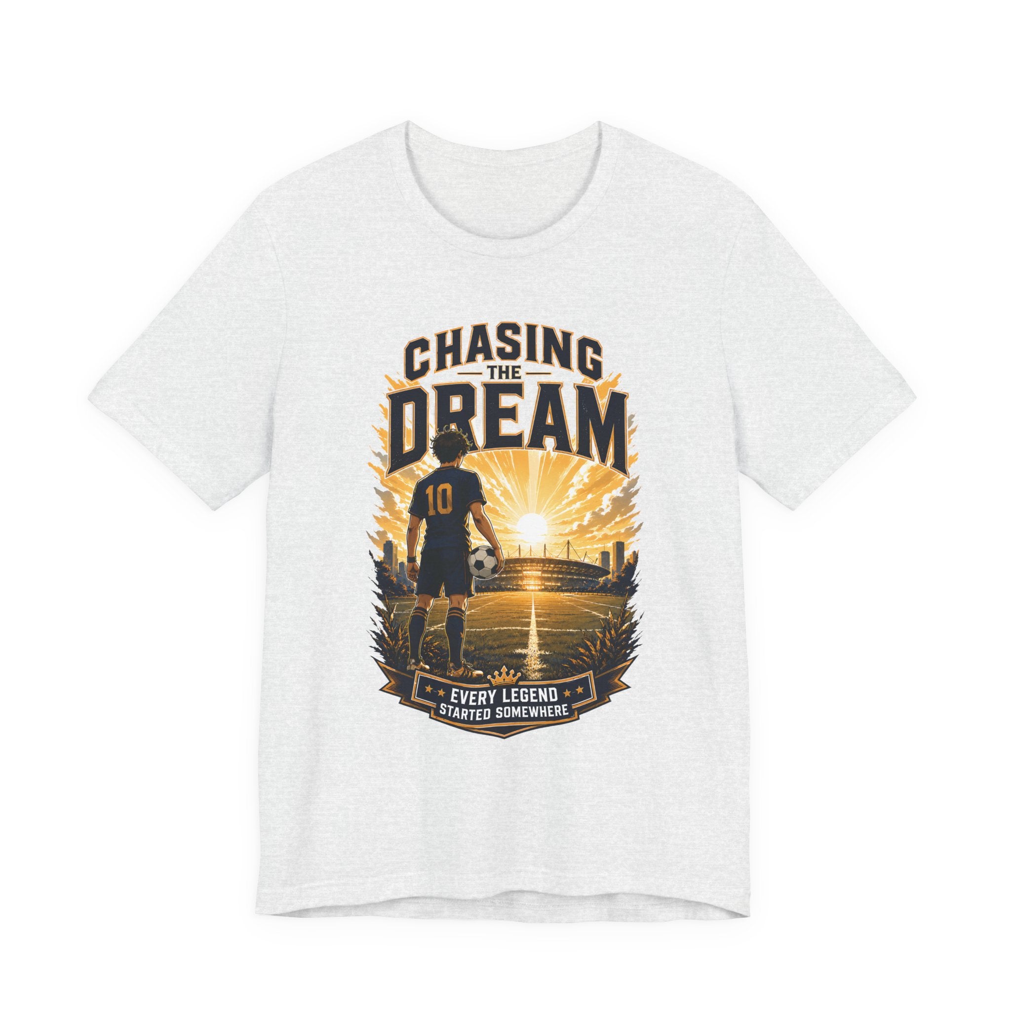 Soccer Tee — "Chasing the Dream" Inspirational Soccer Shirt