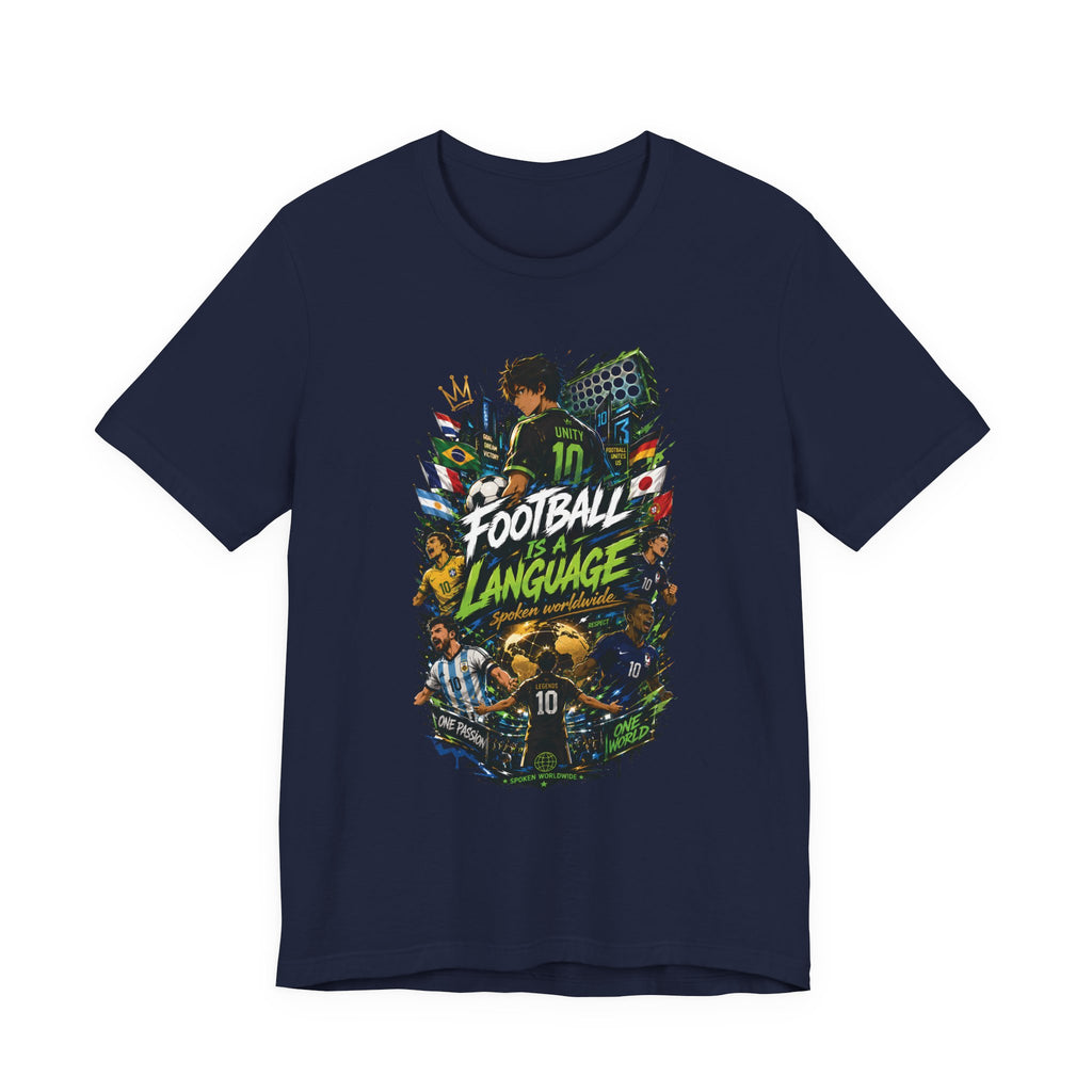 Football Language Graphic Tee — Soccer Fan Jersey Shirt
