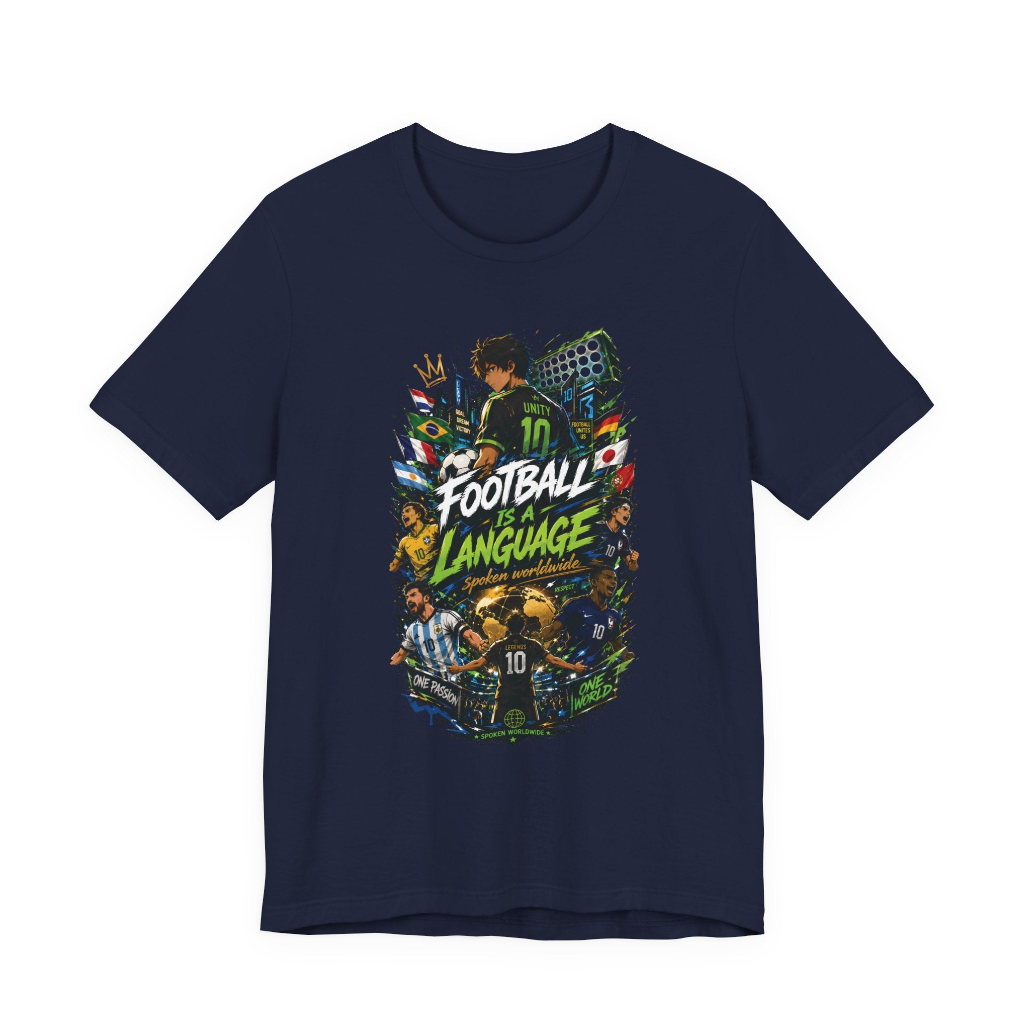 Football Language Graphic Tee — Soccer Fan Jersey Shirt