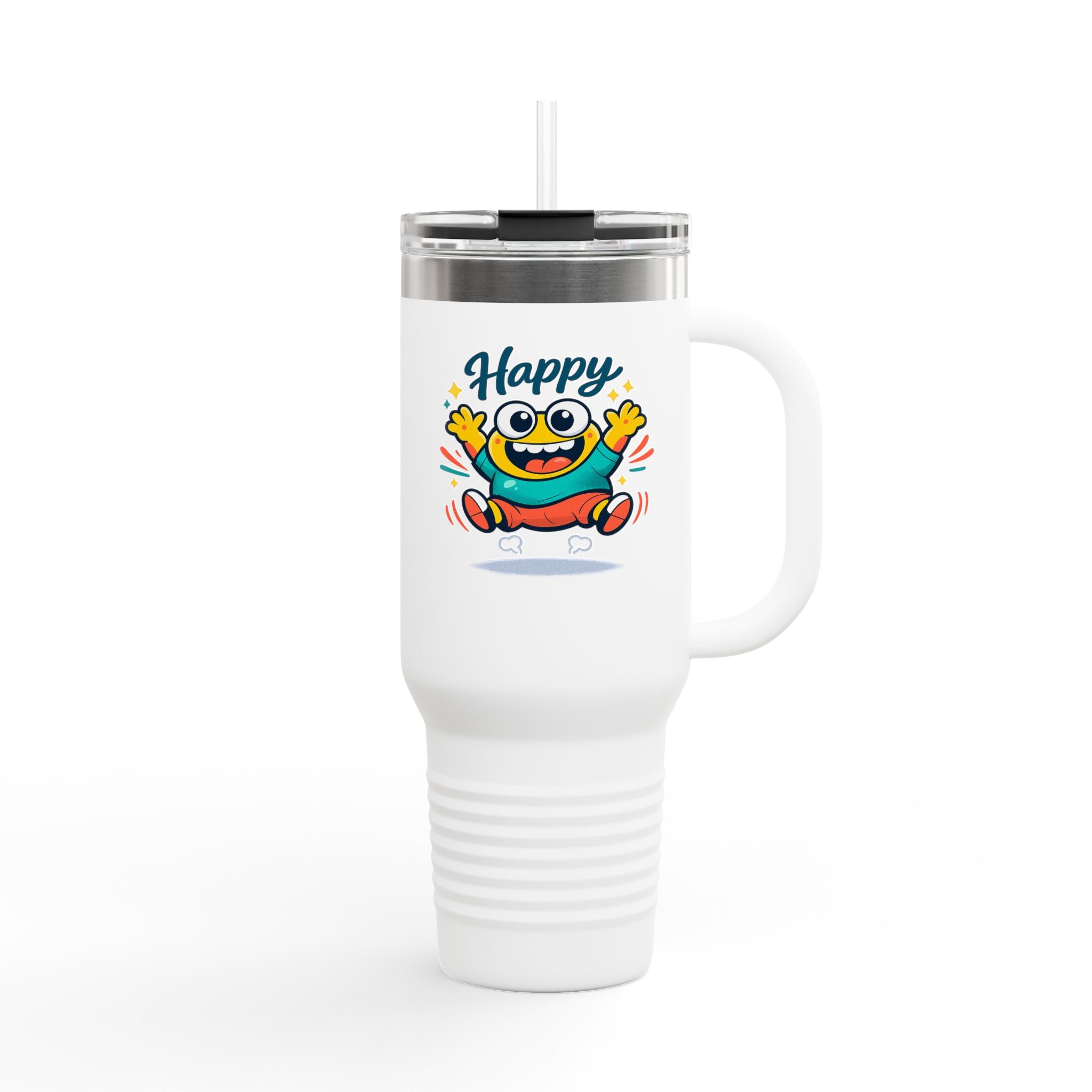Happy Monster 40oz Insulated Travel Mug