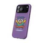 Happy Monster Magnetic Protective Phone Case Purple