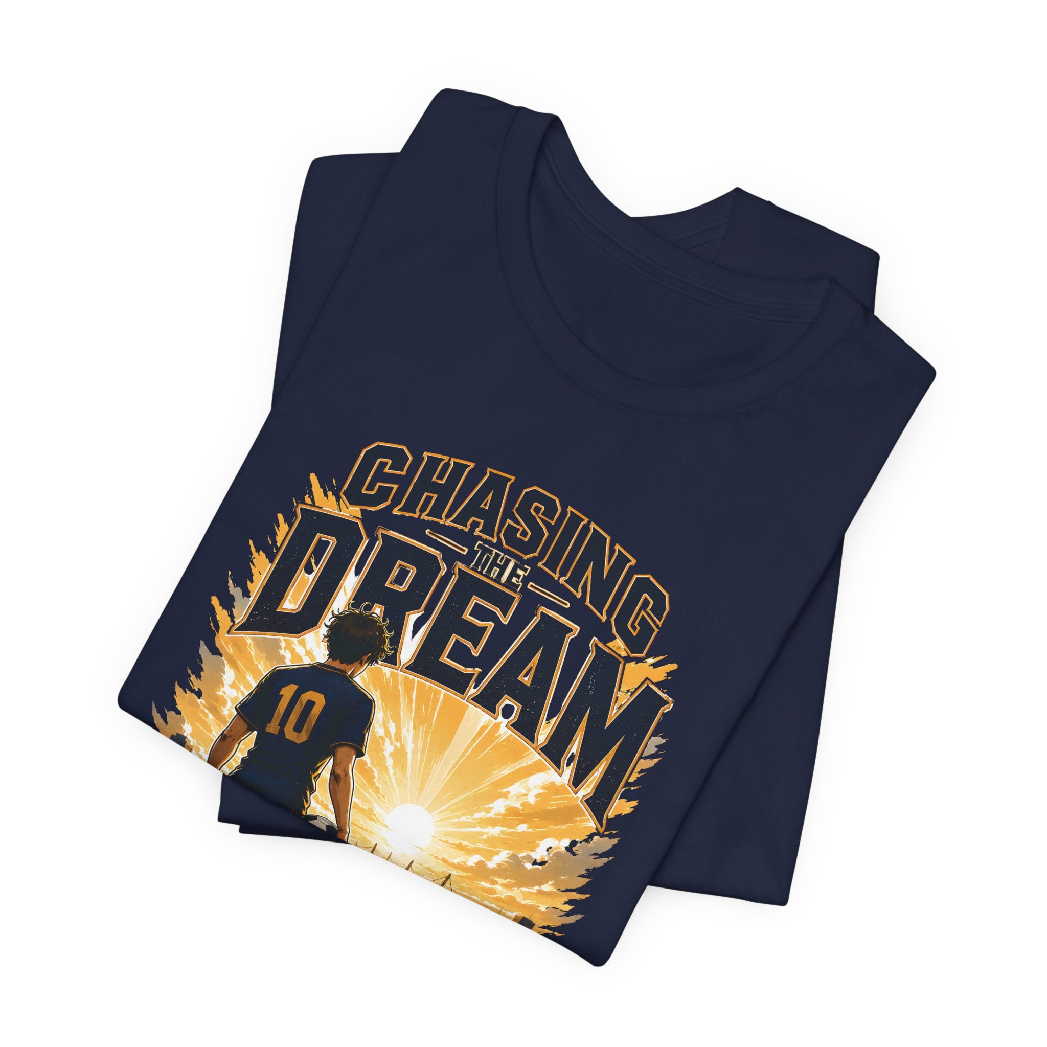 Soccer Tee — "Chasing the Dream" Inspirational Soccer Shirt