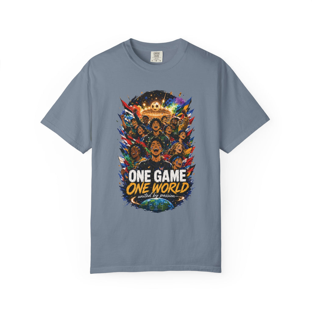 One Game One World Soccer T Shirt International Football Graphic Tee