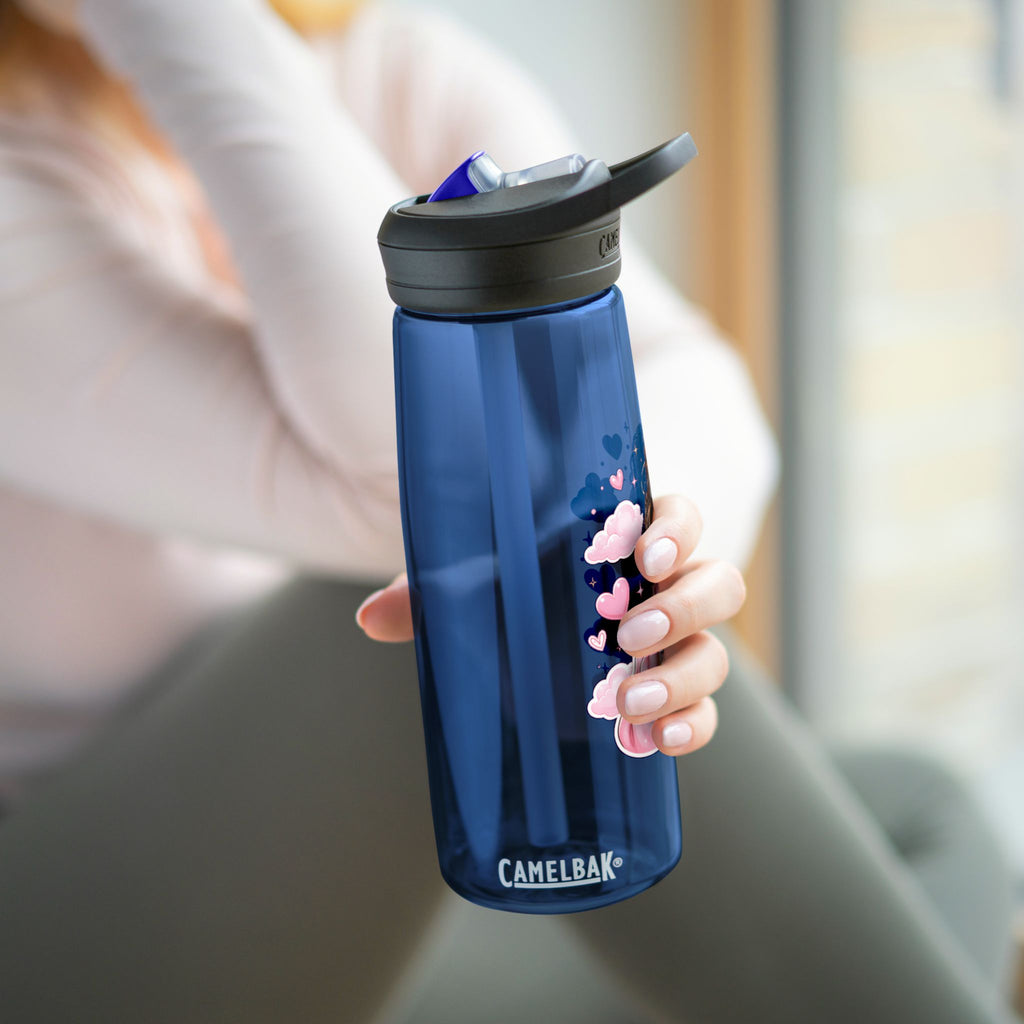 Cute Girl Sipping Boba Water Bottle — CamelBak Eddy 20/25oz