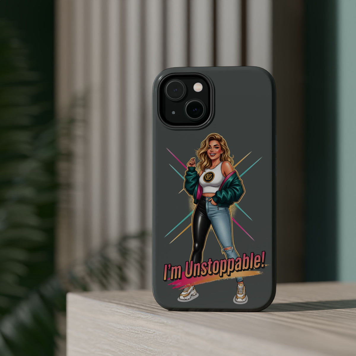 I'm Unstoppable Magnetic Protective Phone Case Gray