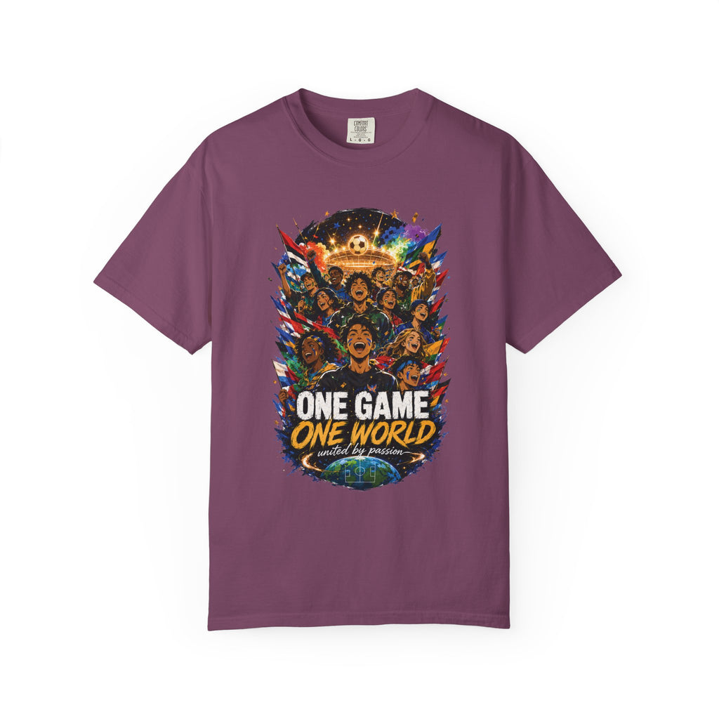One Game One World Soccer T Shirt International Football Graphic Tee