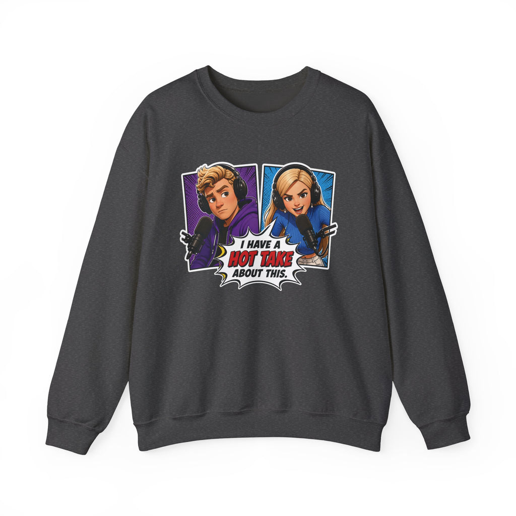 Hot Take Central I Have a Hot Take About This Pop Art Crewneck Sweatshirt