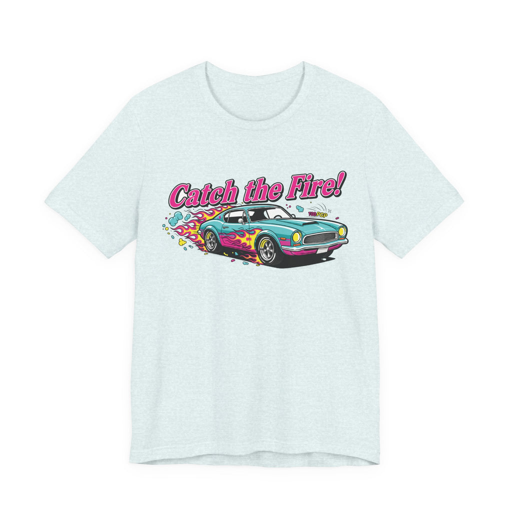Catch the Fire Vintage Muscle Car Graphic T Shirt