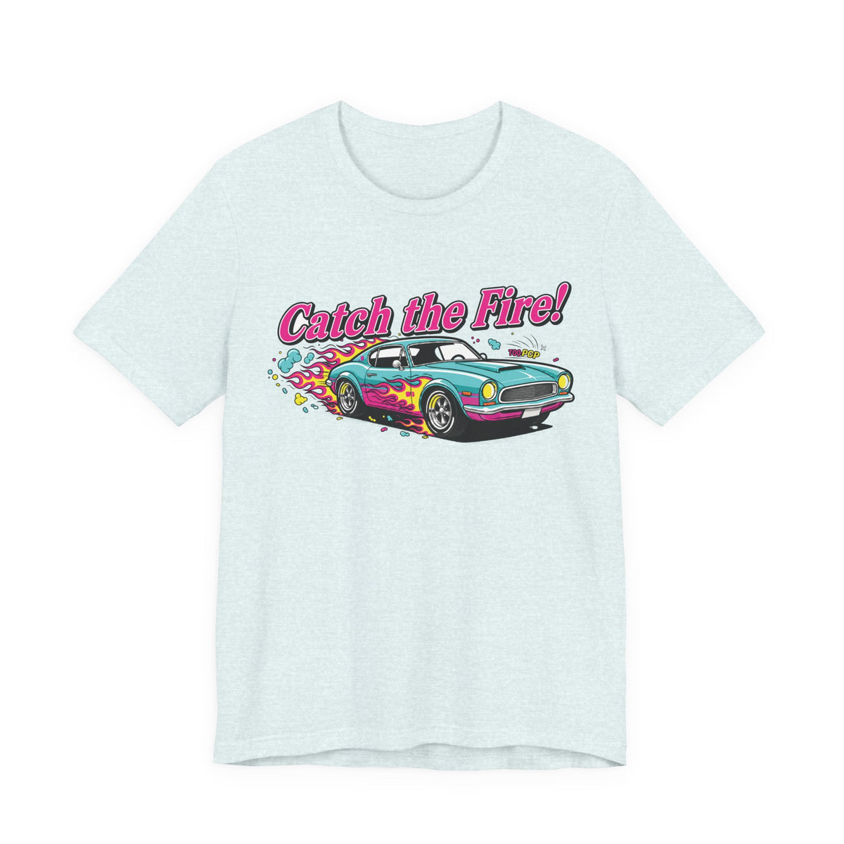 Catch the Fire Vintage Muscle Car Graphic T Shirt