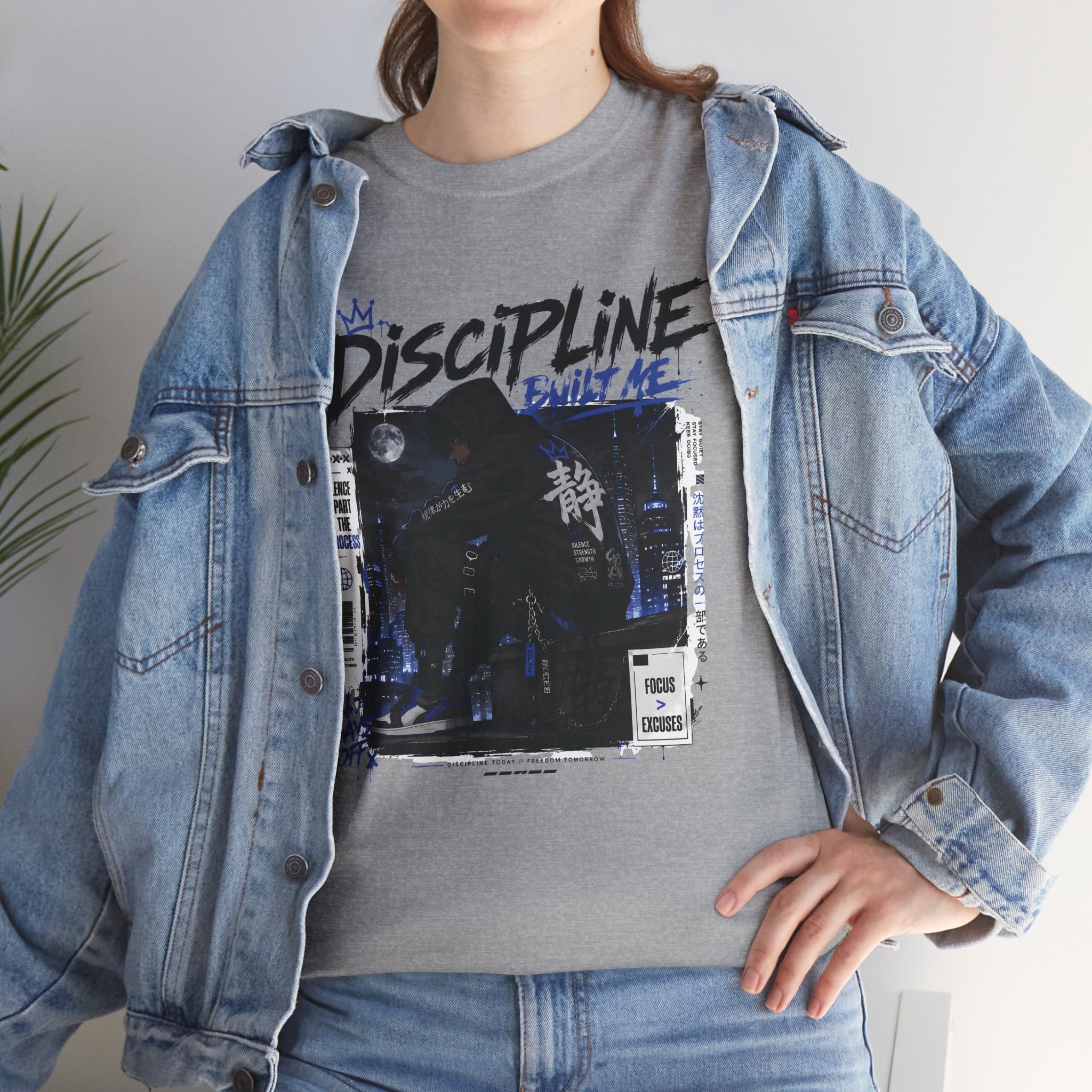Discipline Built Me Anime Streetwear T Shirt