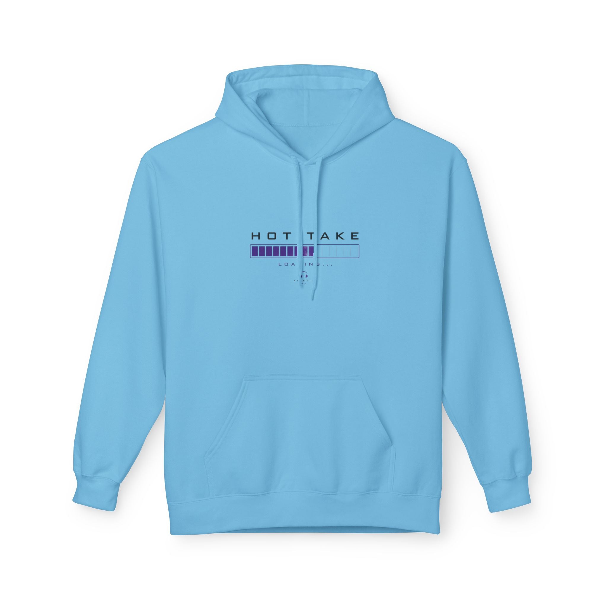 HOT TAKE Loading Hoodie — Minimalist Graphic Pullover