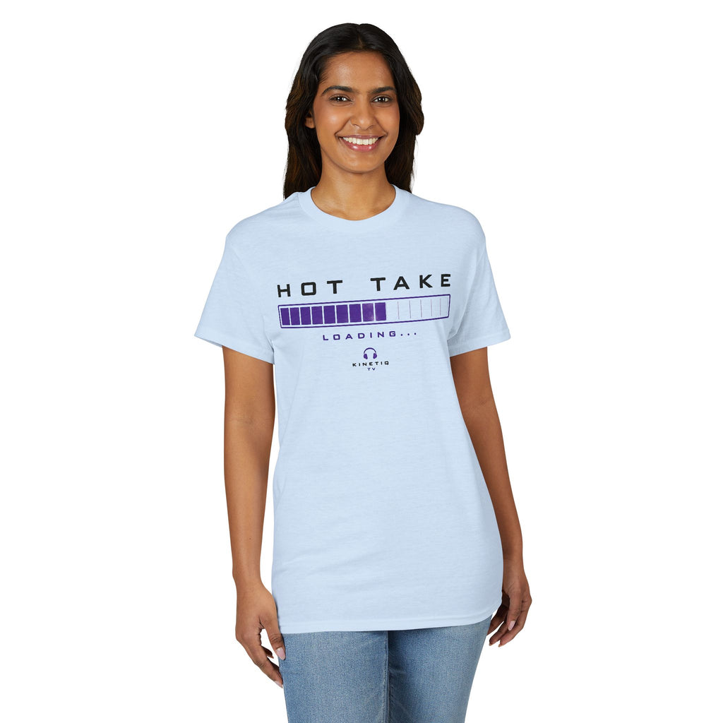 Hot Take Loading T-Shirt — Funny Progress Bar Graphic Tee