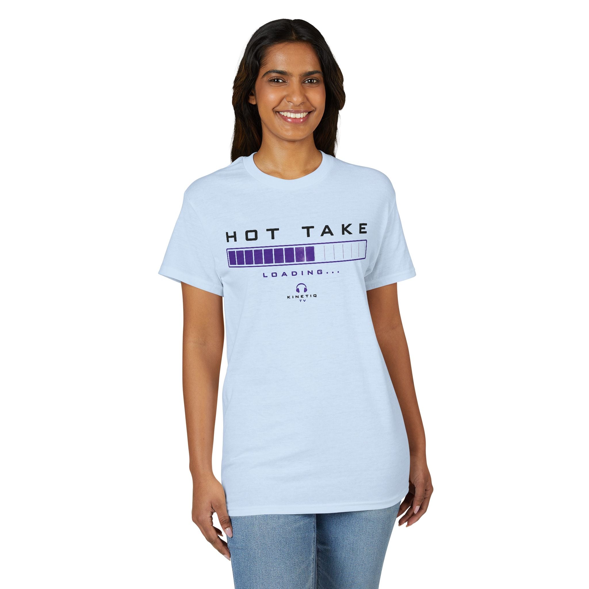 Hot Take Loading T-Shirt — Funny Progress Bar Graphic Tee