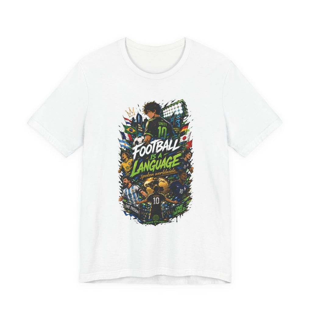 Football Language Graphic Tee — Soccer Fan Jersey Shirt