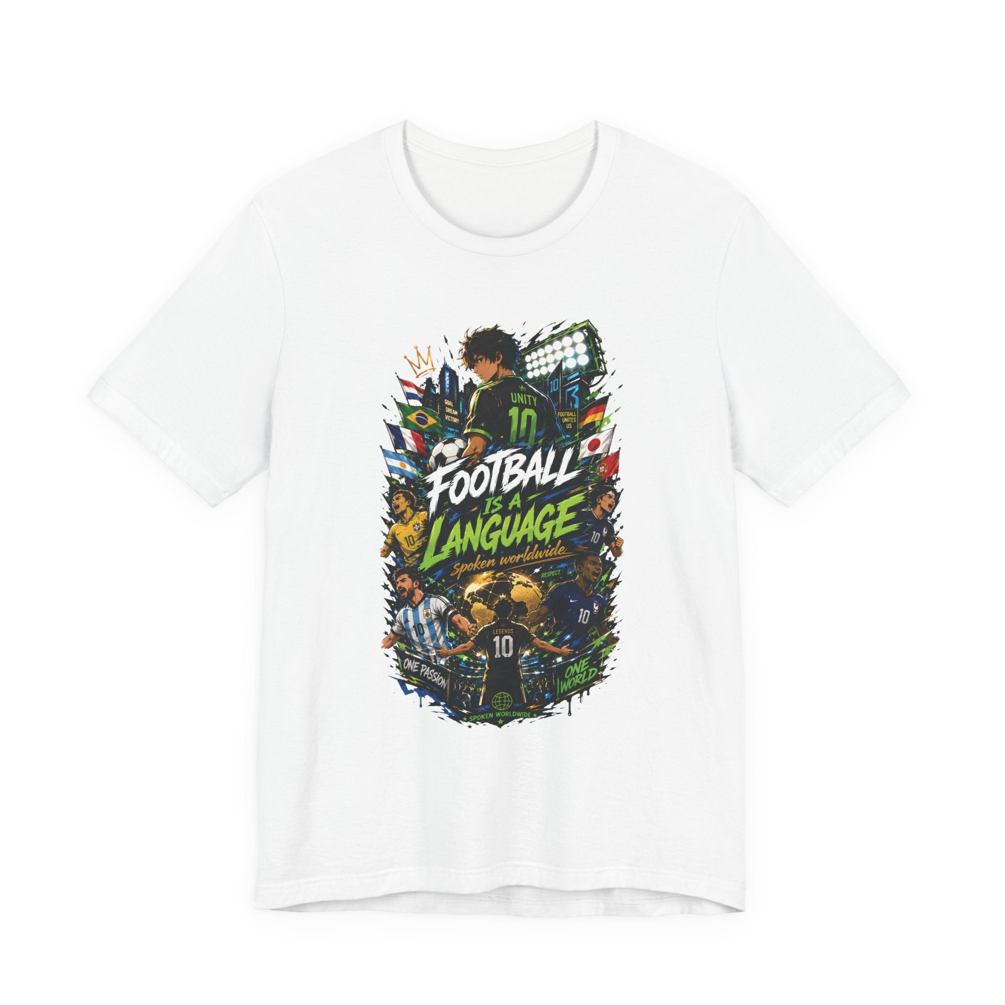 Football Language Graphic Tee — Soccer Fan Jersey Shirt
