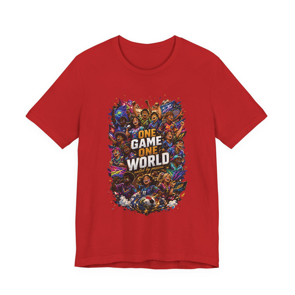 T-Shirt — 'One Game One World' Gamer Graphic Tee