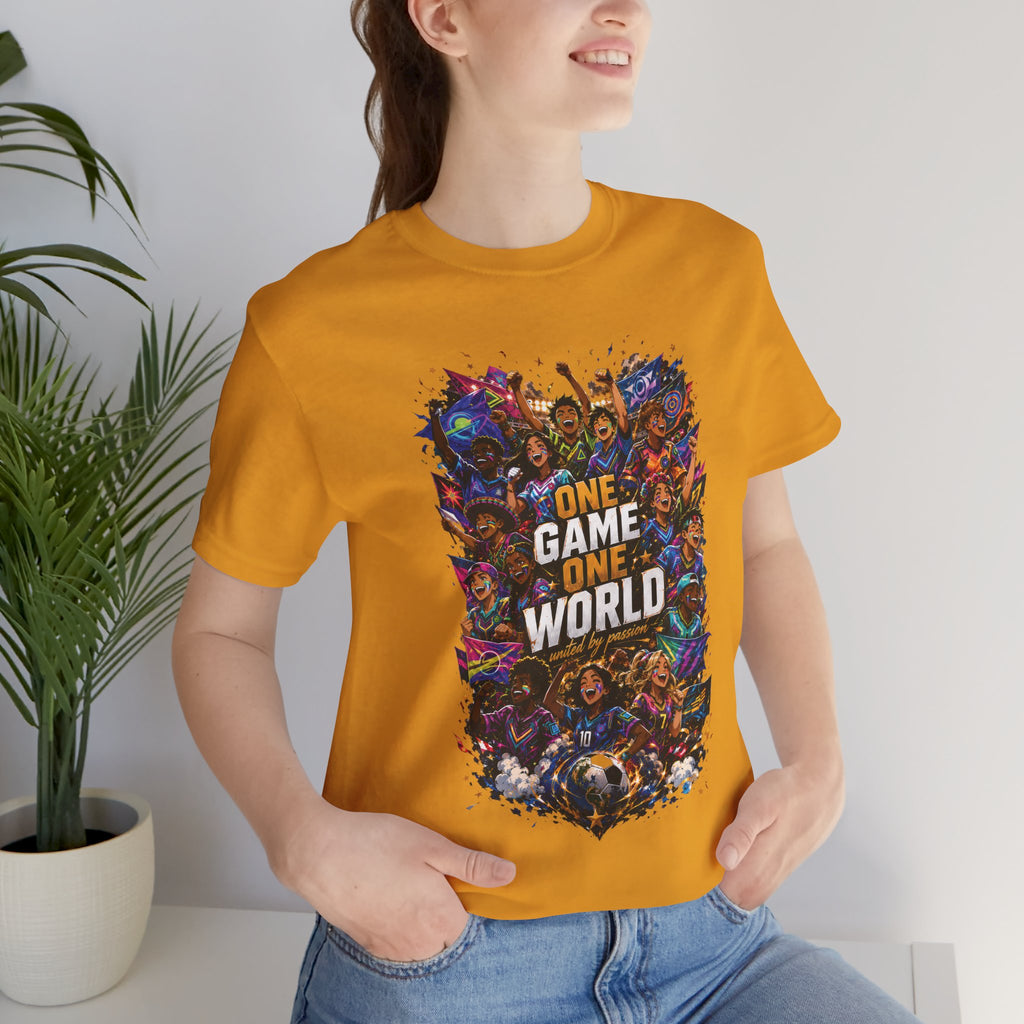 T-Shirt — 'One Game One World' Gamer Graphic Tee